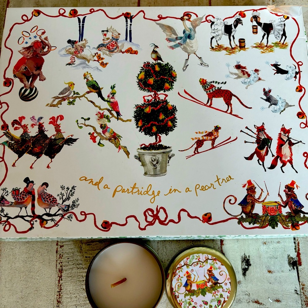 Anthropologie: Set of 12 Scented Christmas Candles